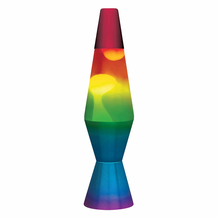 11.5″ LAVA LAMP RAINBOW – WHITE/TRICOLOR O9
