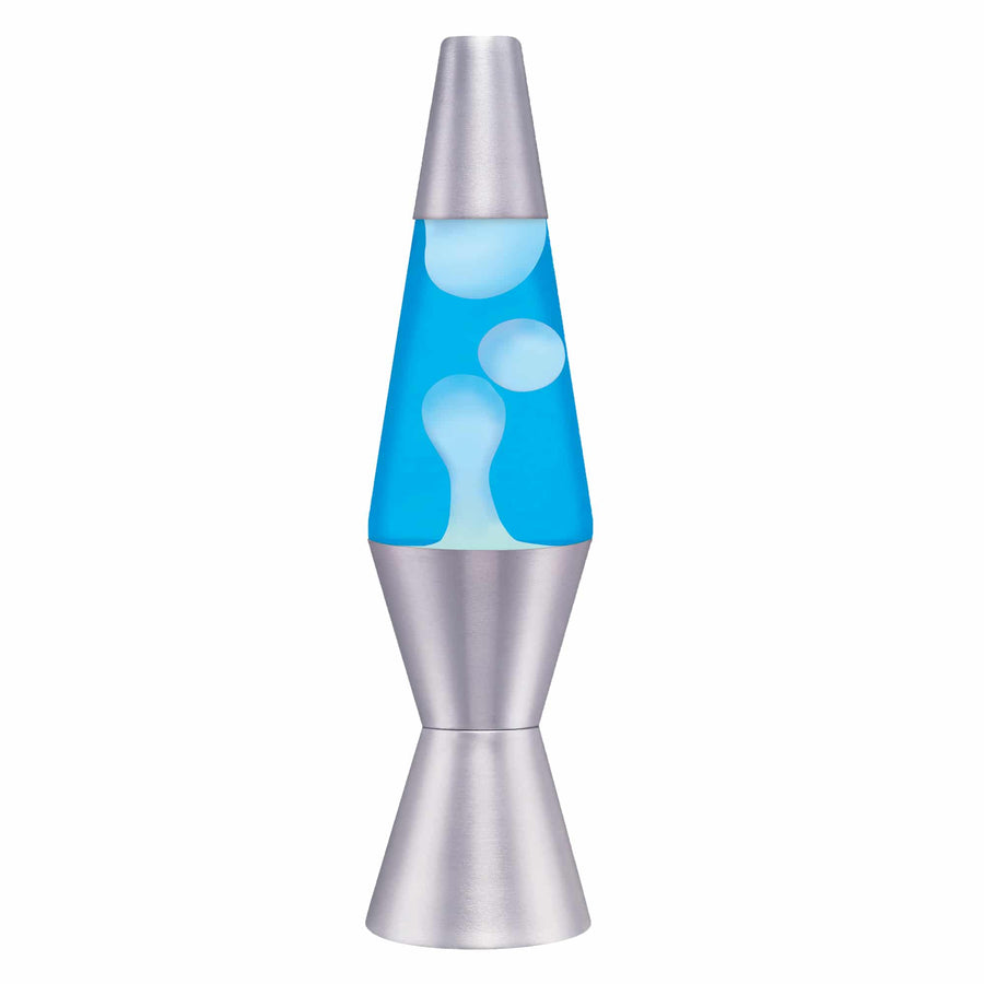11.5″ LAVA LAMP – WHITE/BLUE/SILVER U3