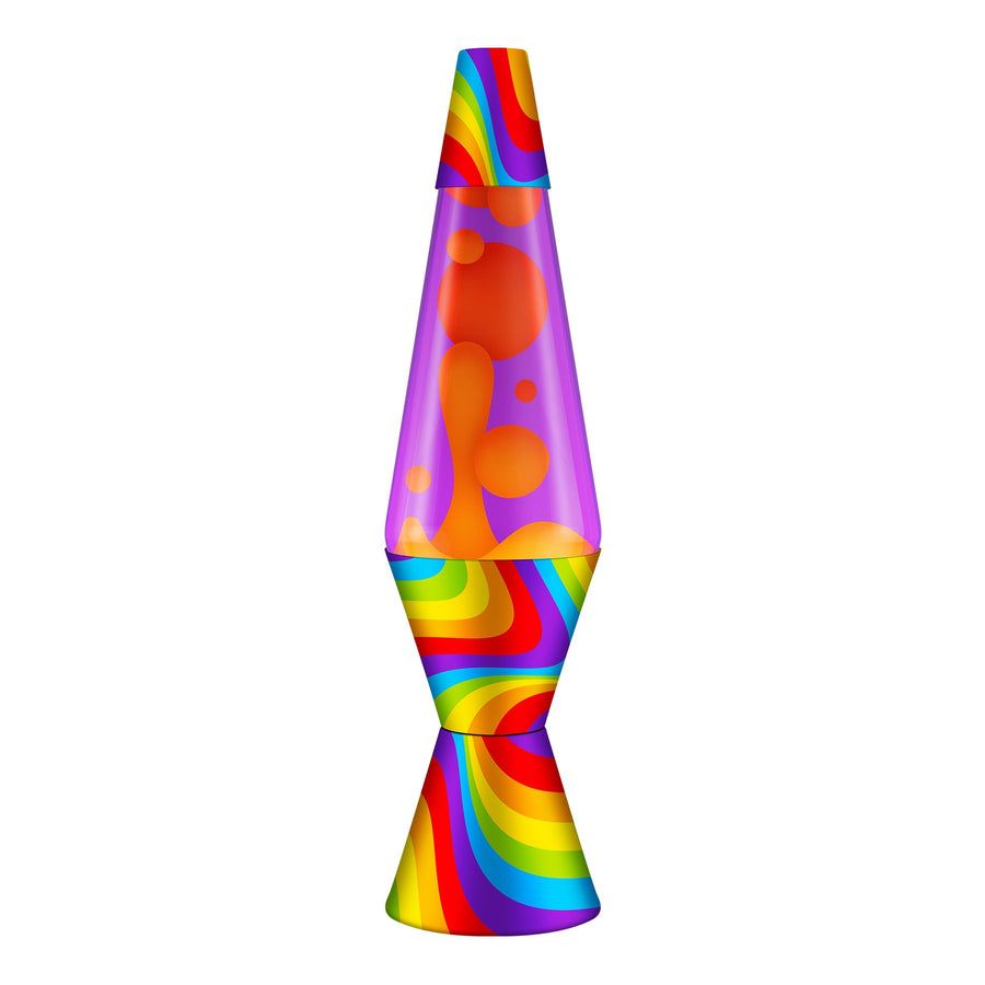 14.5″ LAVA LAMP FLOWING COLOR BANDS V8