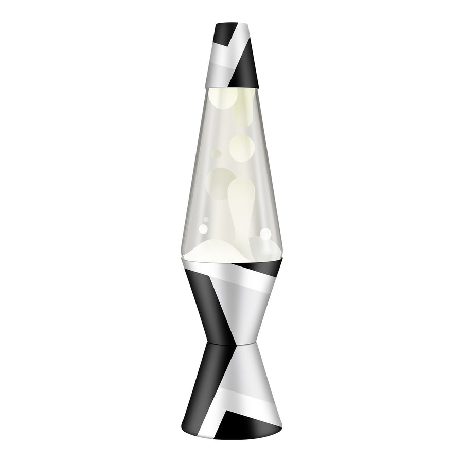14.5″ LAVA LAMP POLYGONAL WHITE TONE W9