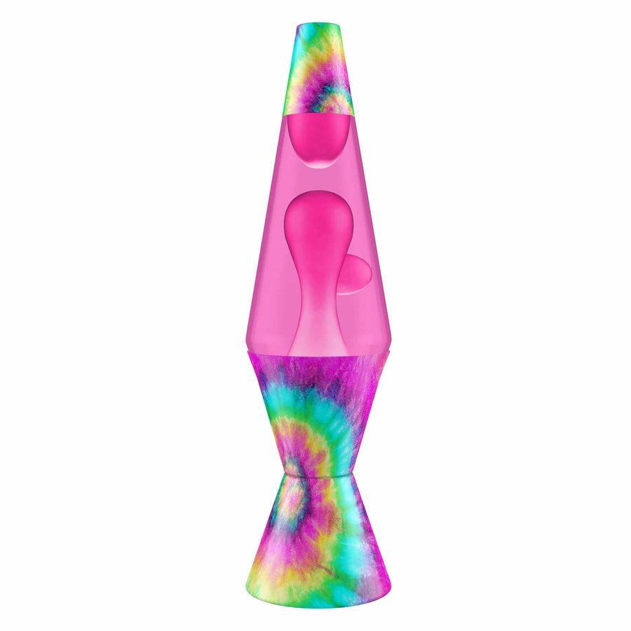 14.5″ LAVA LAMP – TIE DYE PINK SPIRAL L8