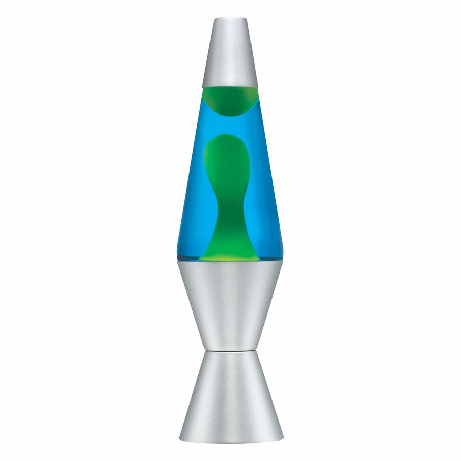 14.5” LAVA LAMP – YELLOW/BLUE/SILVER W9