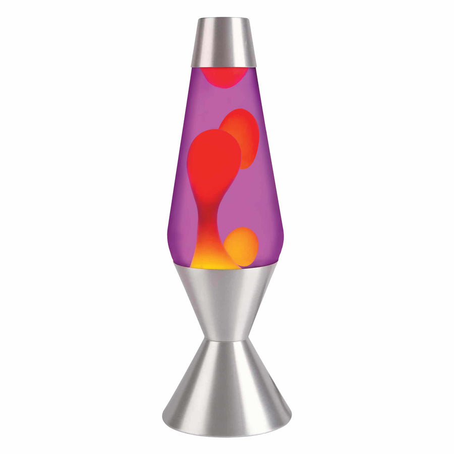 16.3″ LAVA LAMP – YELLOW/PURPLE/SILVER J2