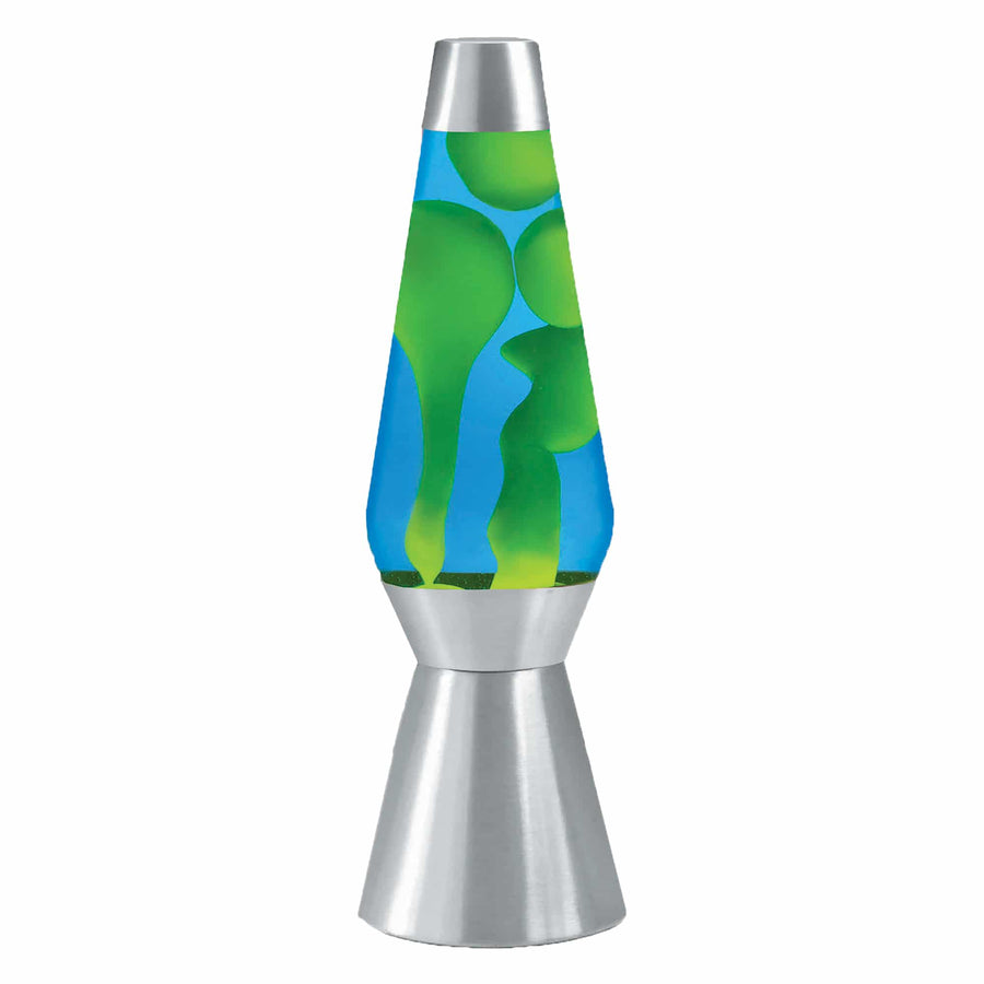 27″ LAVA LAMP GRANDE – YELLOW/BLUE/SILVER W7
